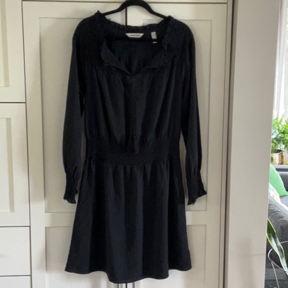 Lands' End Black Dress